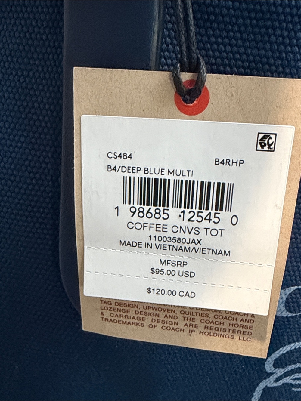 Coach Coffee Shop Tote - Coach - Picture 7 of 7